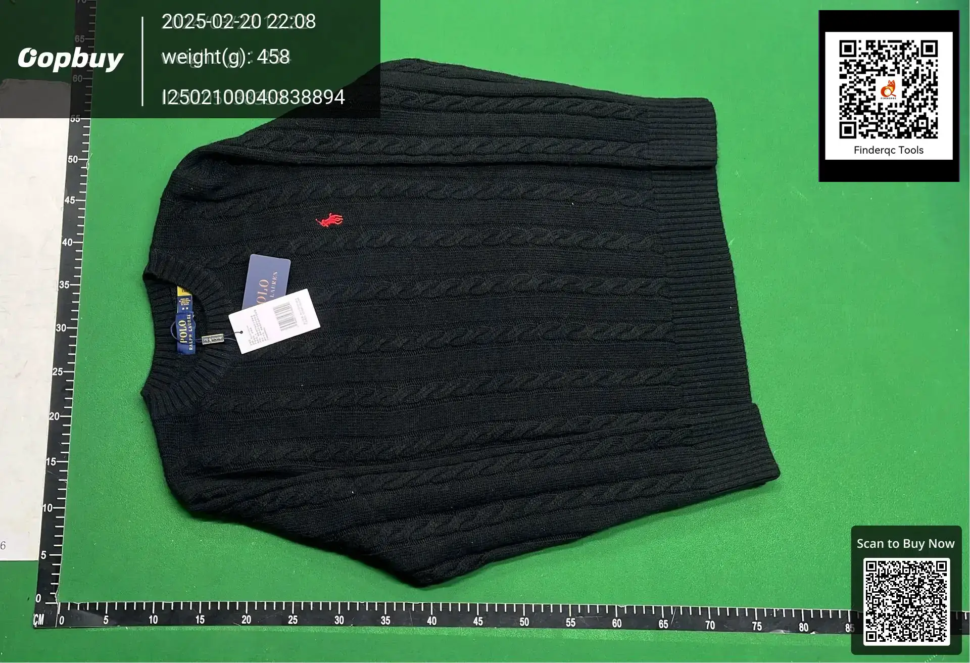 Polo Ralph Lauren Cable Knit Sweater Black