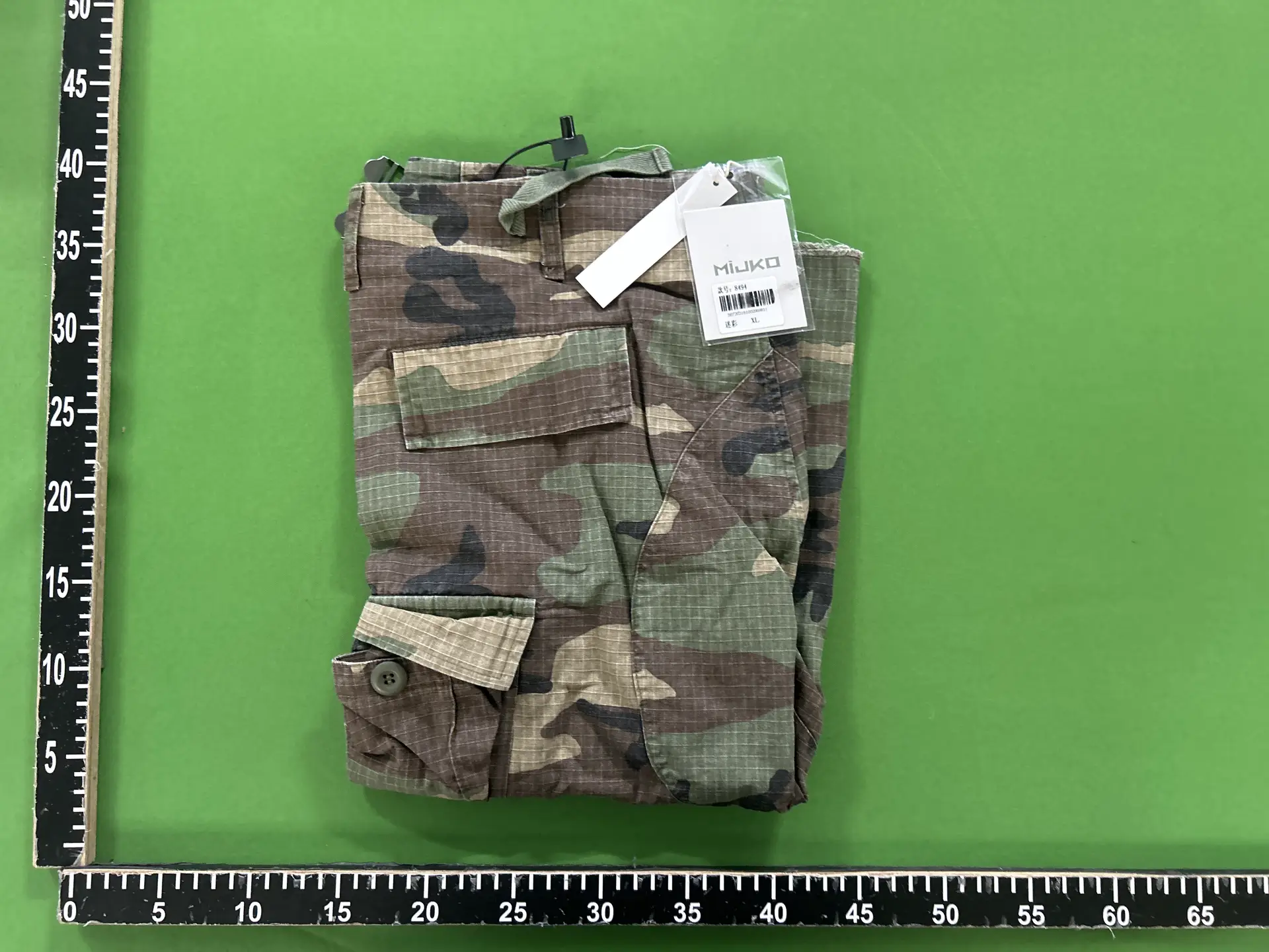 MIJKO Men's Wear Women's Spring and Summer New Casual Pants Trendy Men's and Women's M65 Profile Camouflage Cargo Cropped Shorts
