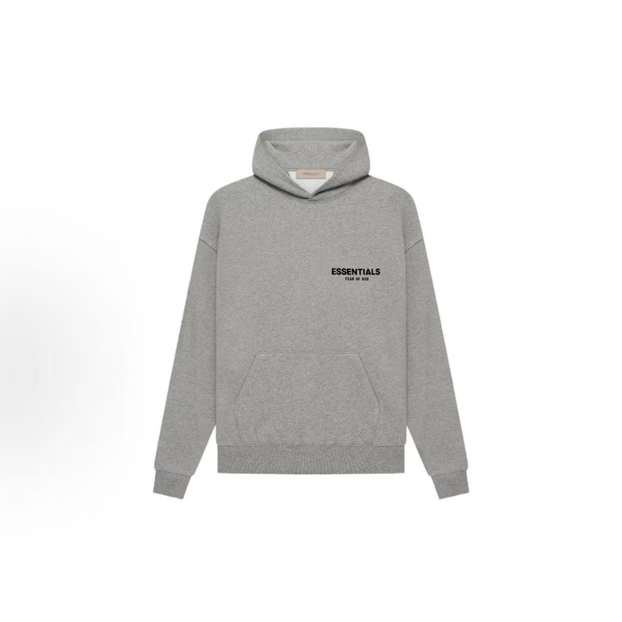 Essentials-Ss22 - Front and Back Flocking Print Pullover Hooded Sweatshirt Hoodie Sweatshirt photo QC de 1688 sur Qualit.ly