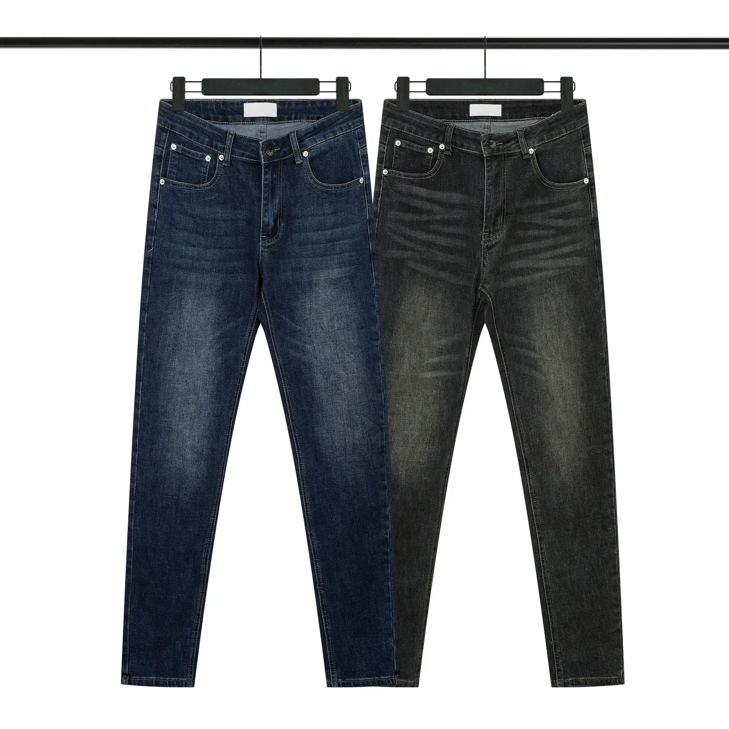 25 Autumn New Trendy Brand Stone Family Cross-Border Compass Badge Vintage Washed Distressed Casual Pants Jeans Long Pants