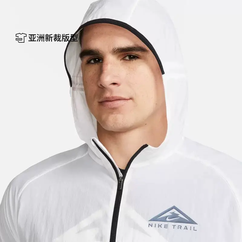 Nike Nike Summer Water-Repellent Lightweight Running jacket Hood Tops Dx6884-100 368