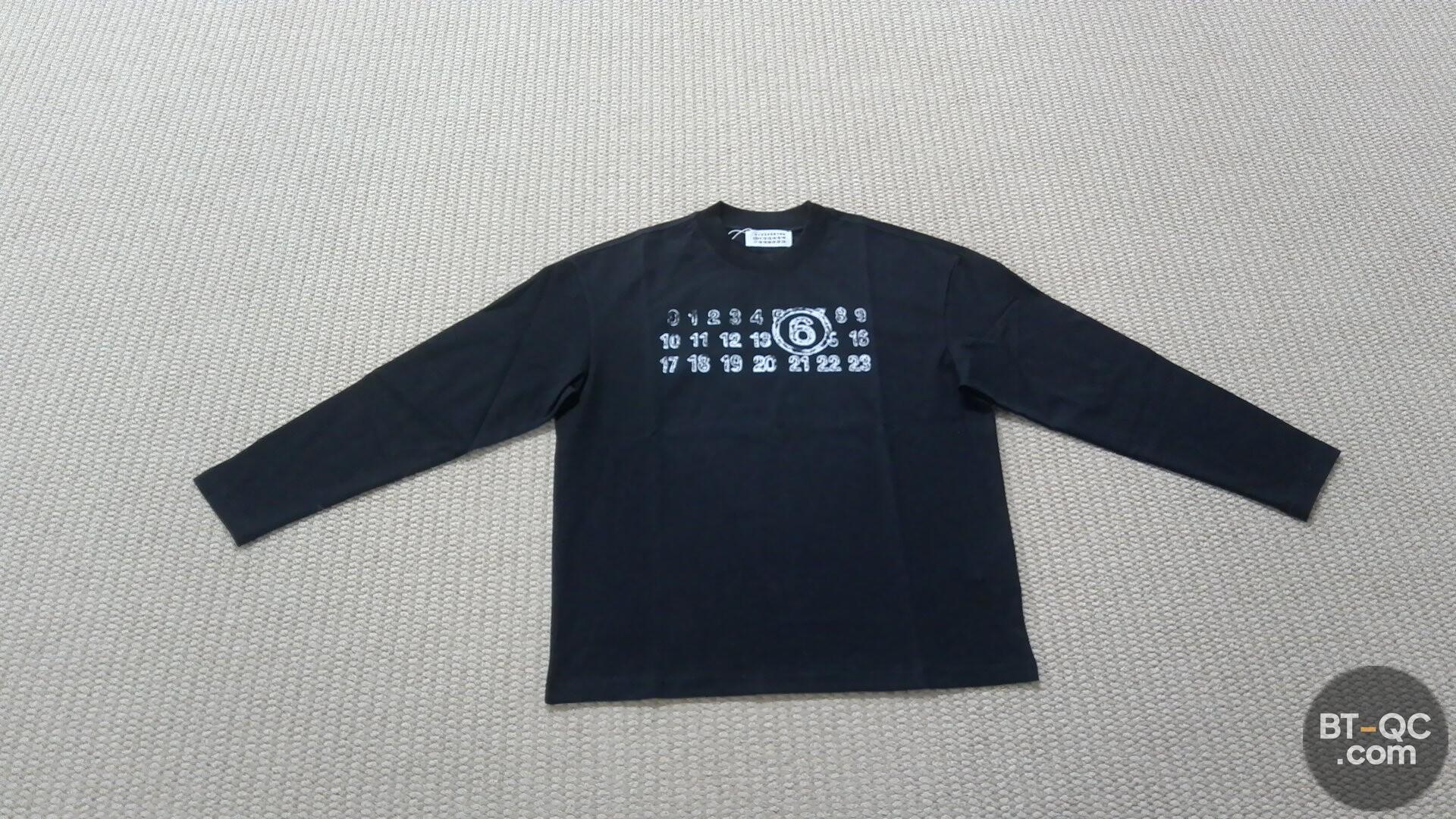 Maison Margiela Black Long Sleeve T-Shirt QC