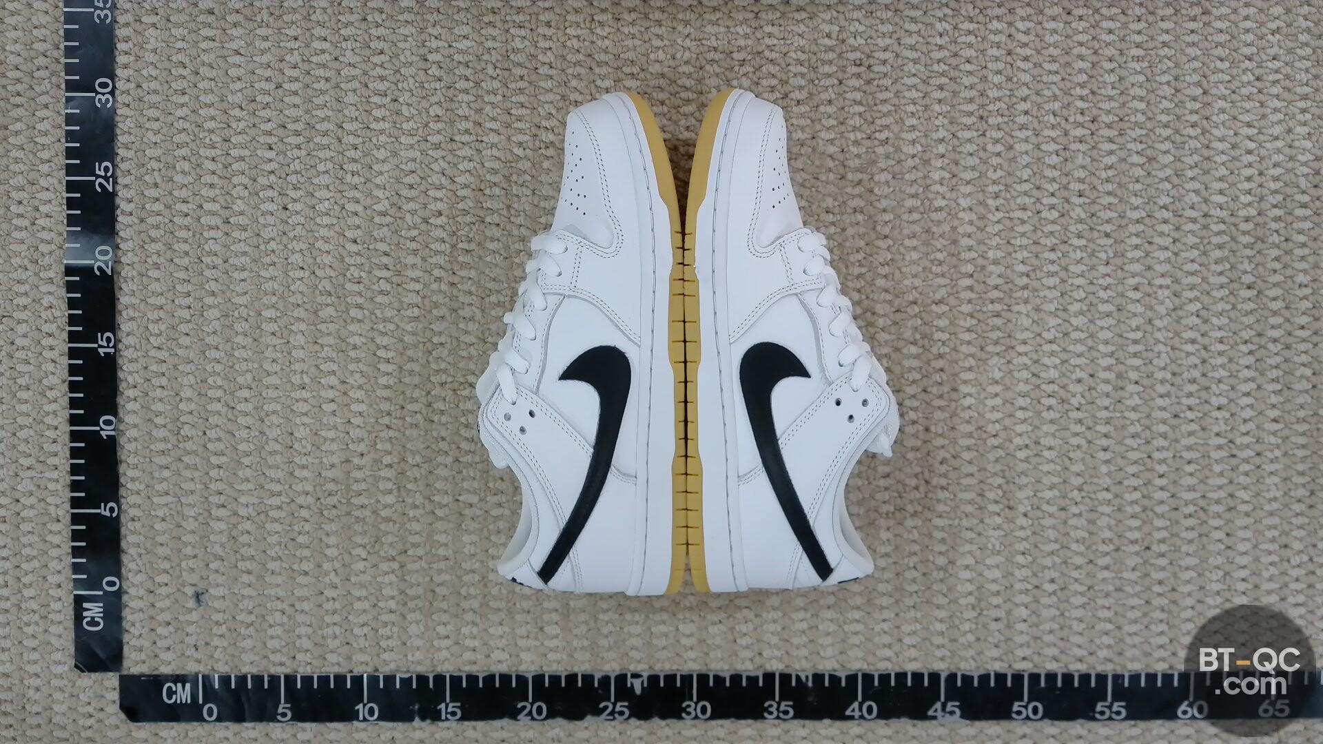 Nike SB Dunk Low White Black Gum Sneakers QC