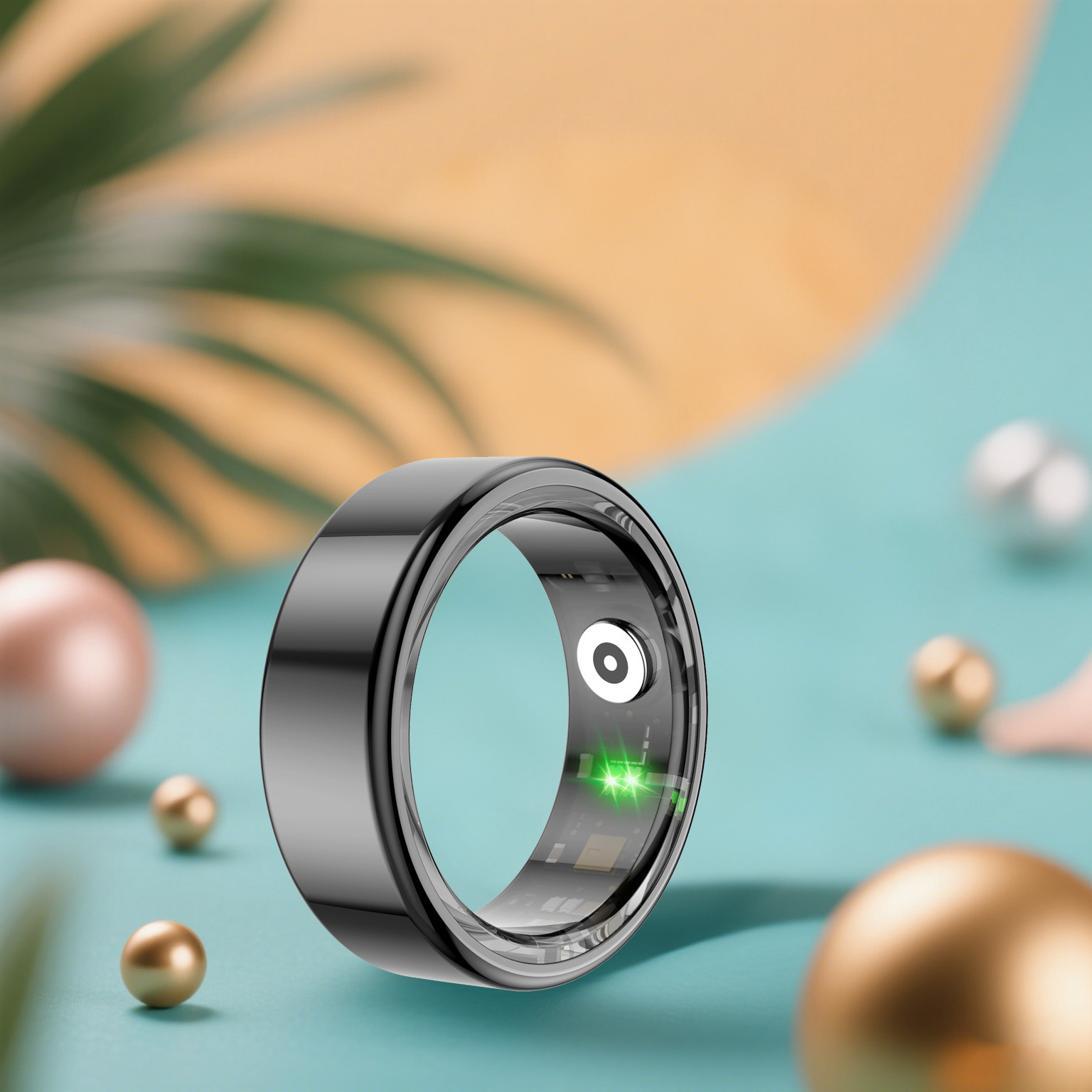 Cross-Border R02 Smart Ring Waterproof Pedometer Heart Rate Blood Oxygen Sleep Monitoring Stainless Steel Health Smart Ring