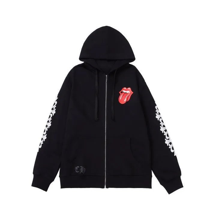 Chrome Hearts Rolling Stones Zip Hoodie