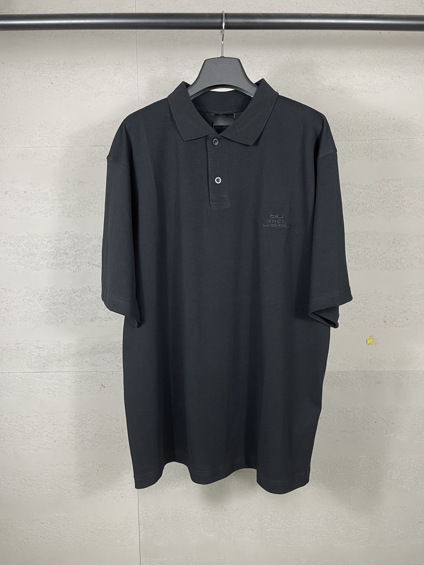 2025 Summer Paris Letter Logo Embroidered Polo Shirt Washed and Worn Distressed Short Sleeve t Loose Casual