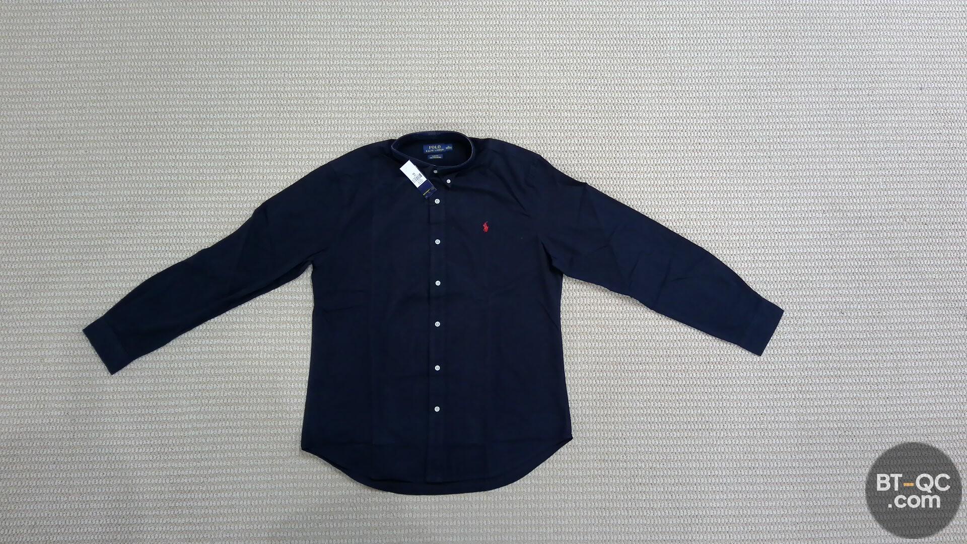 Polo Ralph Lauren Slim Fit Stretch Oxford Navy Shirt QC
