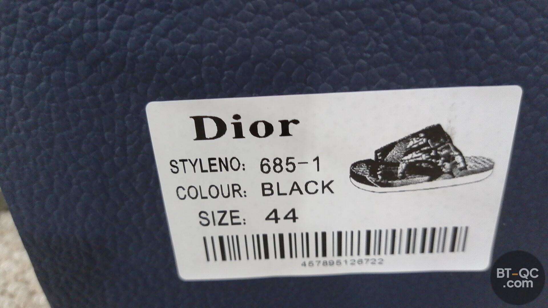 Dior 685-1 Black Slides — foto QC 2