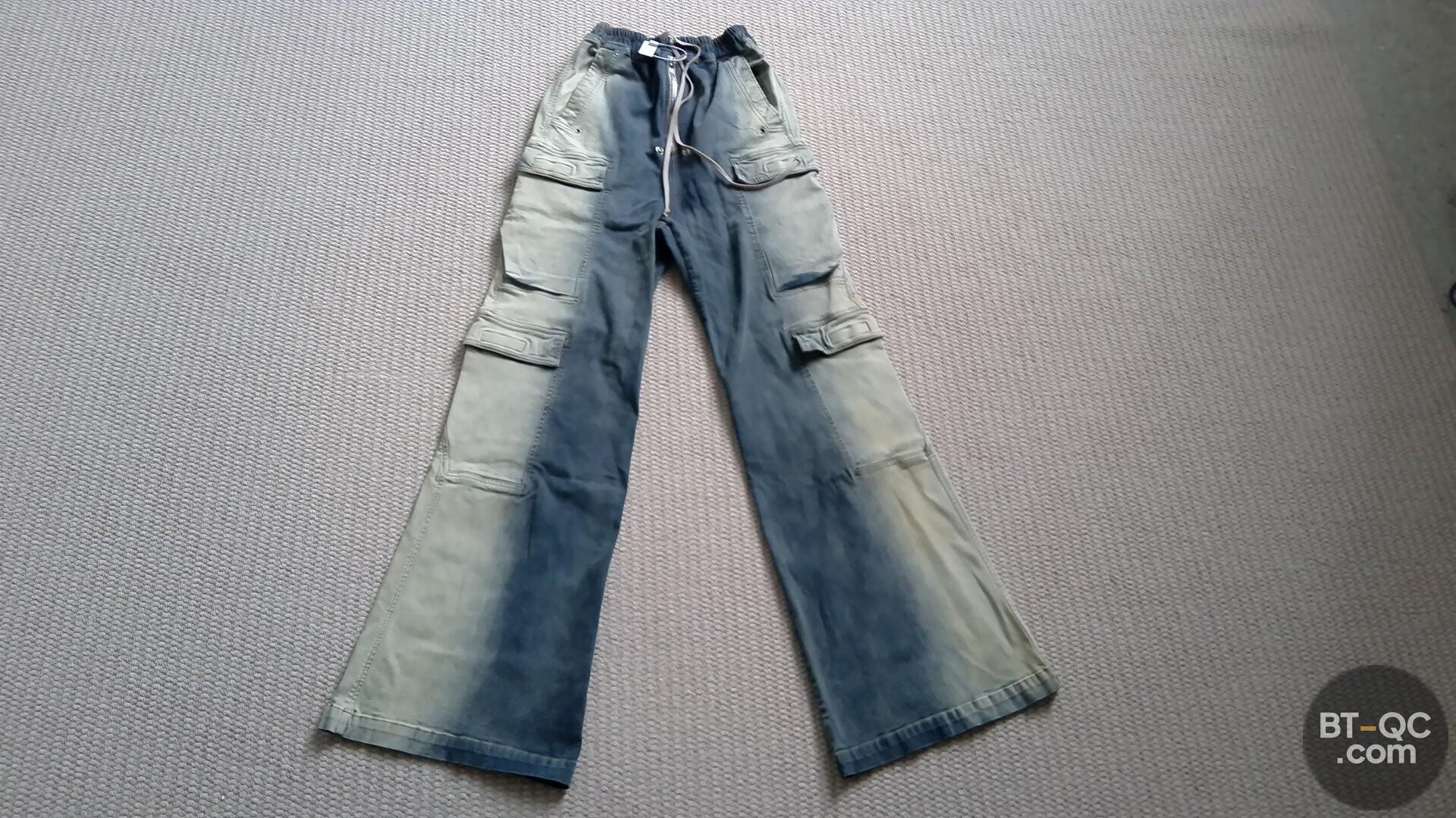 Rick Owens Mineral Pearl Degrade Cargo Pants QC
