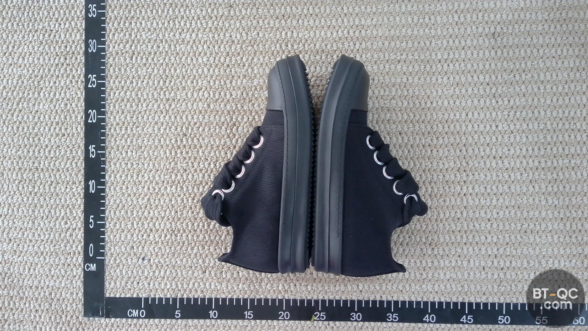 Rick Owens Low Sneaks Black Milk QC