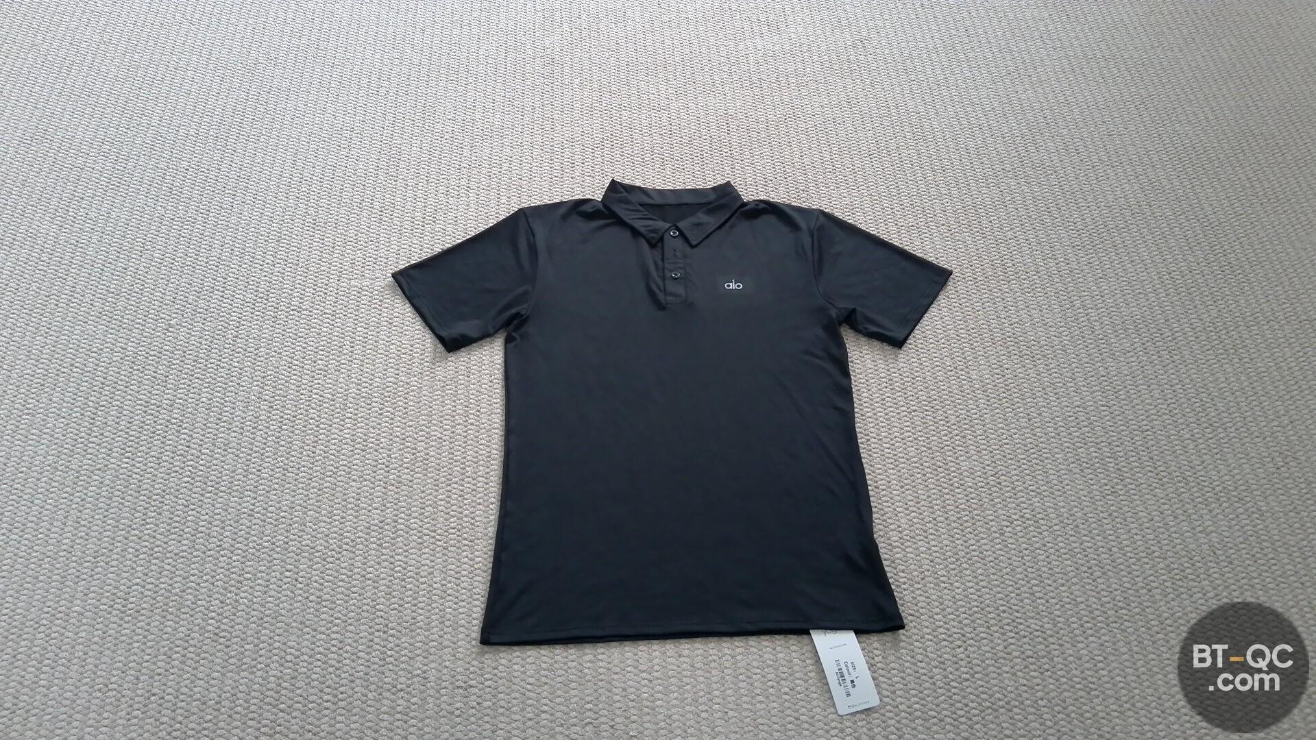 Alo Black Polo Shirt QC