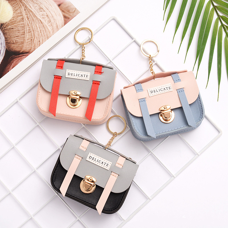 Korean-style Laser Internet Celebrity Small Bag Female Student Small Fresh Cute Hand-held Mini Bag Cover Coin Purse Integrated Key Bag