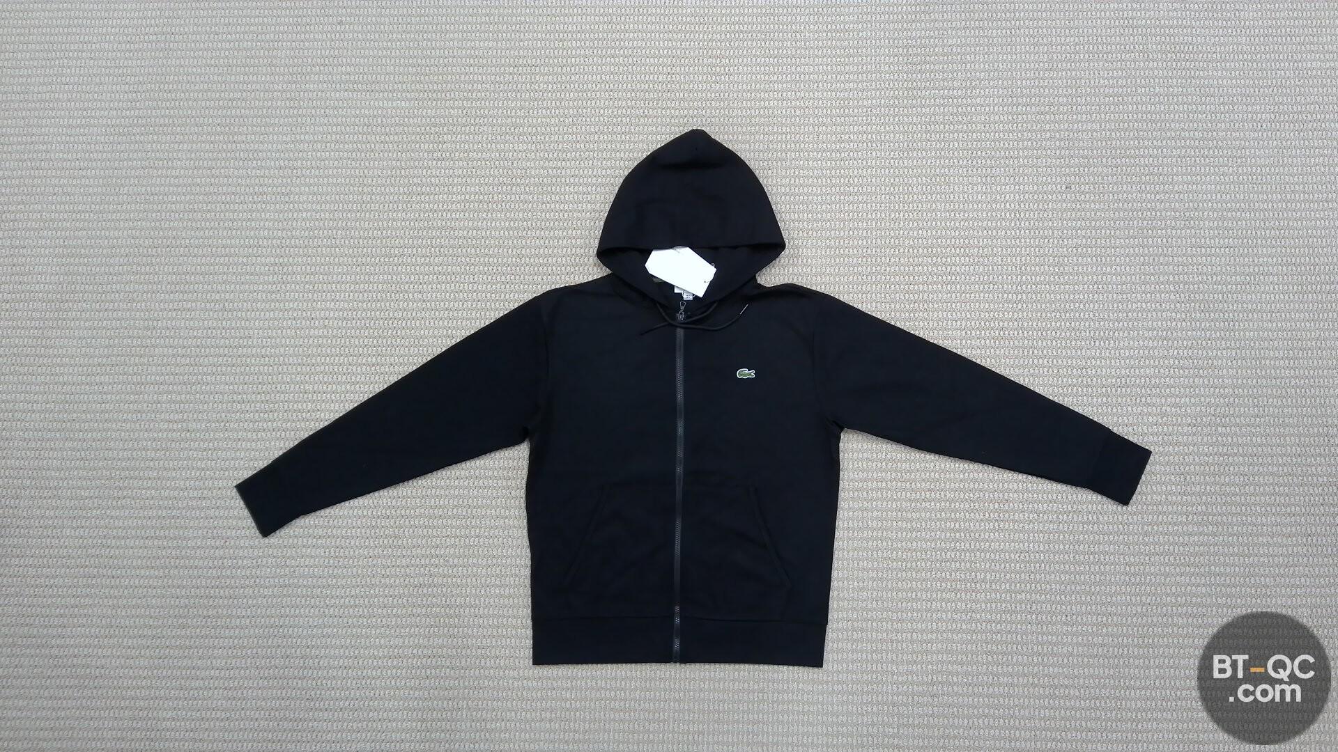 Lacoste Classic Fit Black Zip Hoodie QC