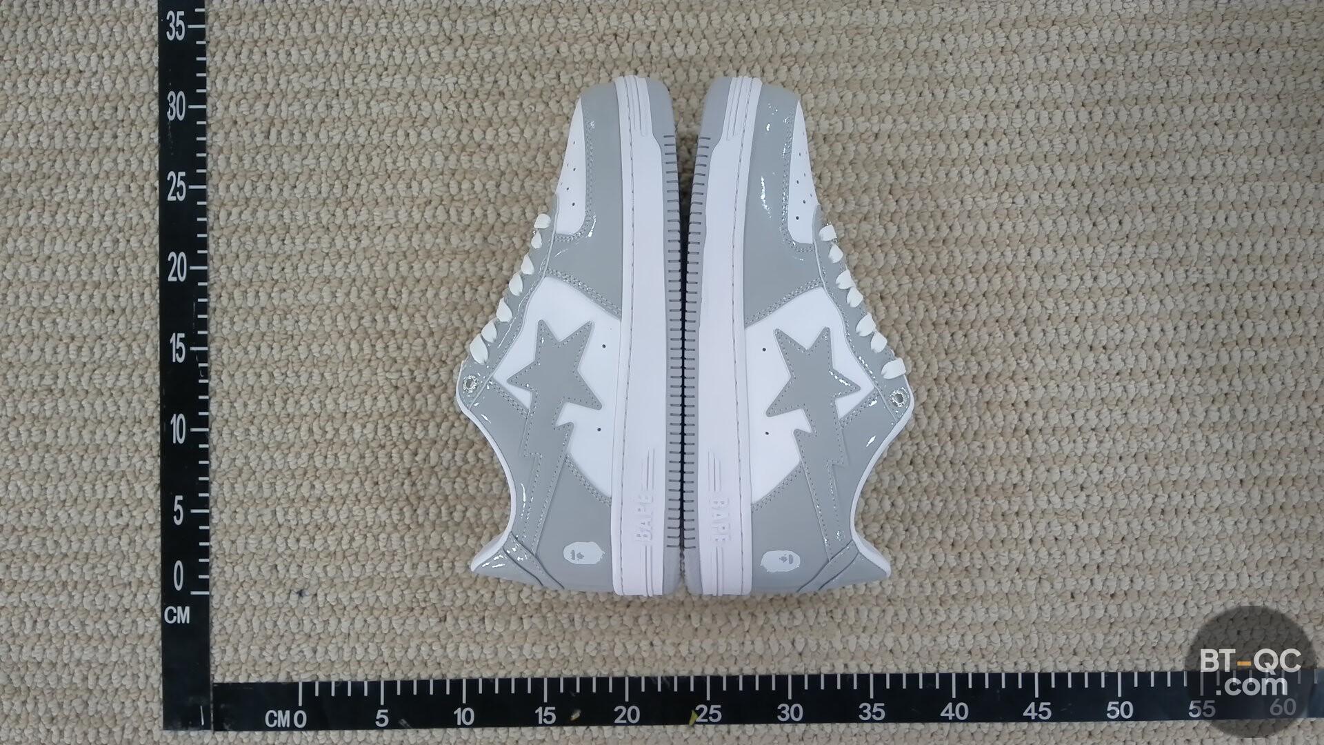 Bape Sta Low Grey White Sneakers QC