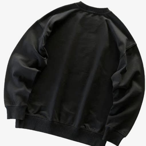 Left Rubber Zipper, Chest V-Line, Oval Stripe, Black Hooded Zip-Up Set 88061731