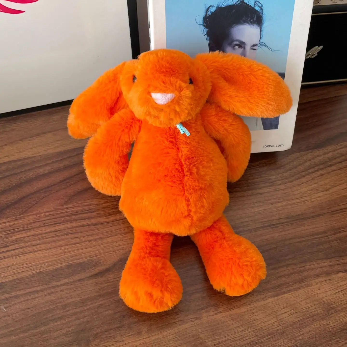 jellycat玩偶正版官方25周年橘色邦尼兔毛绒公仔生日礼物三标齐全