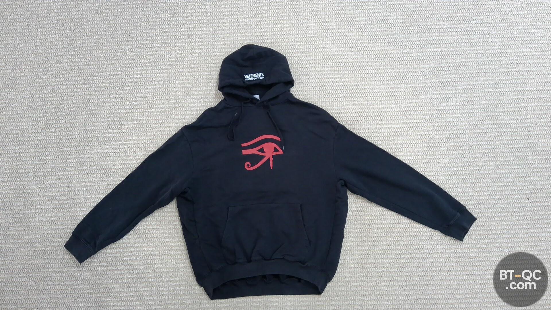 Vetements Black Horus Eye Hoodie QC