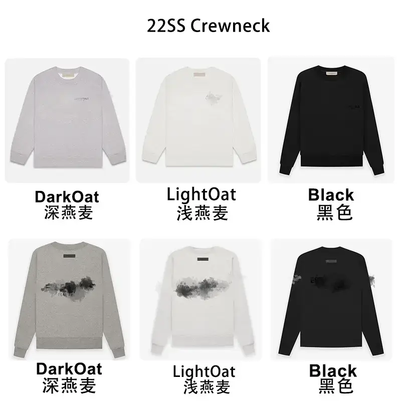 22Ss Sweatshirt 22 Styles Round Neck