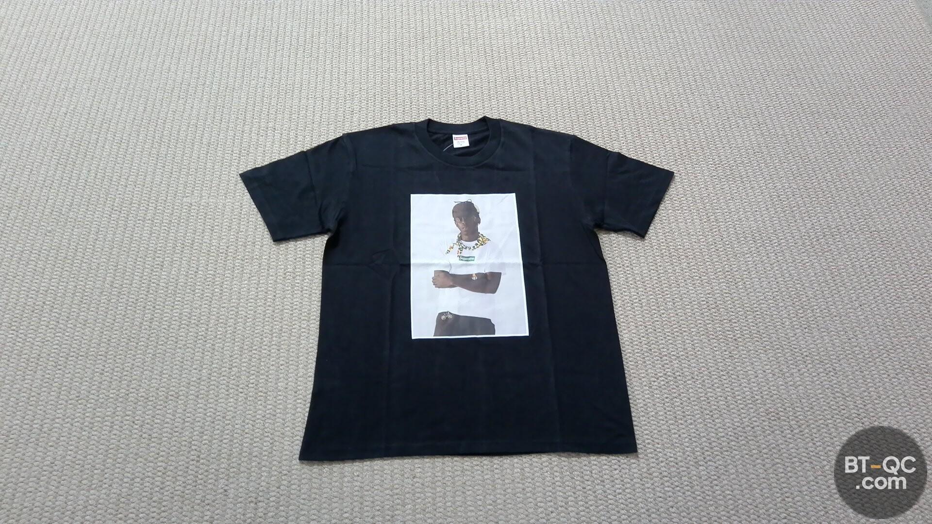 Supreme Black T-Shirt with Photo Print QC