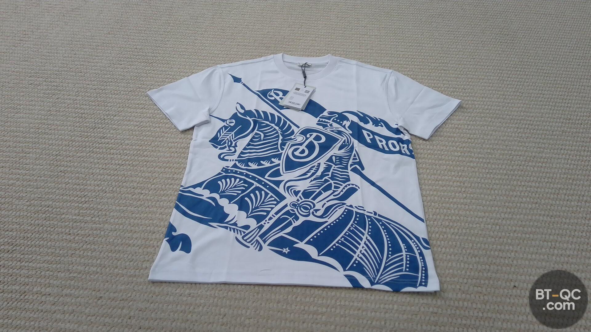 Burberry Knights Print T-Shirt White QC