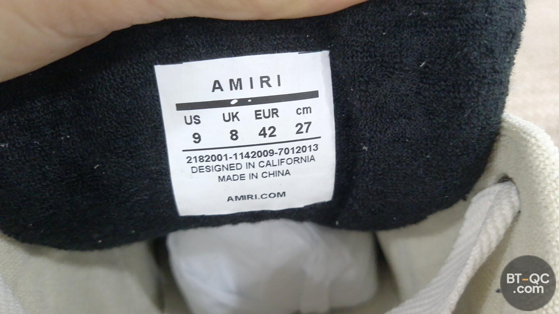 Amiri Sneakers — fotografie QC 2