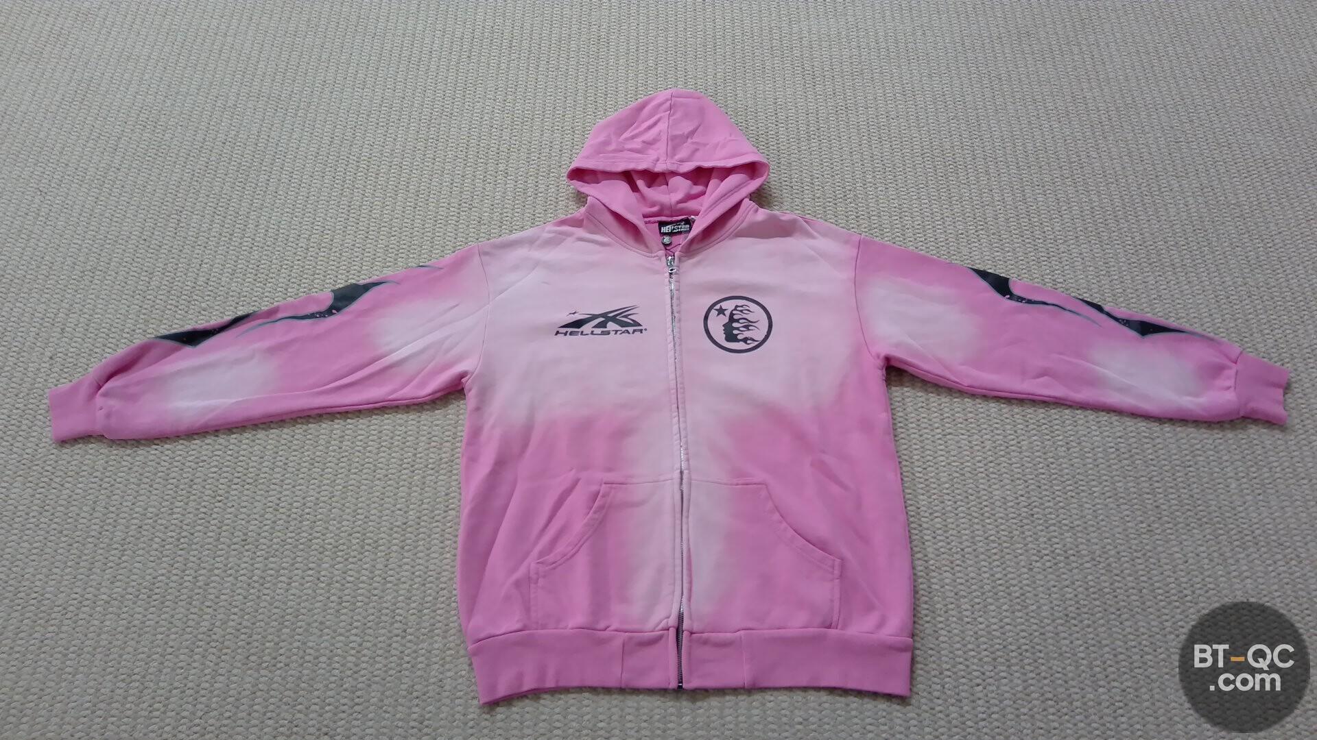 Hellstar Pink Tie Dye Tracksuit Hoodie QC