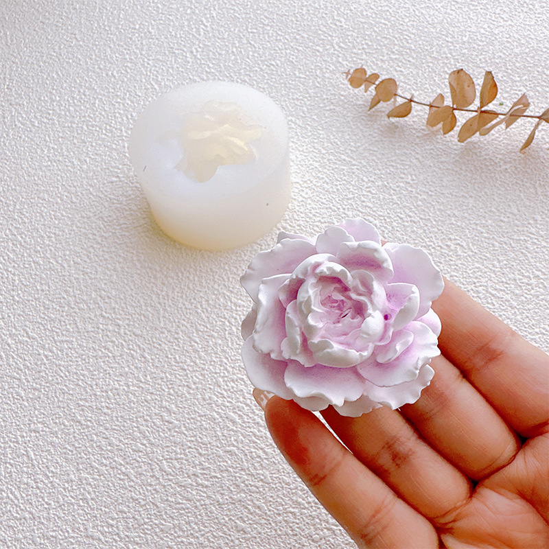 diy Jasmine handmade Silicone flower candle mold aromatherapy plaster sugar mousse cake baking