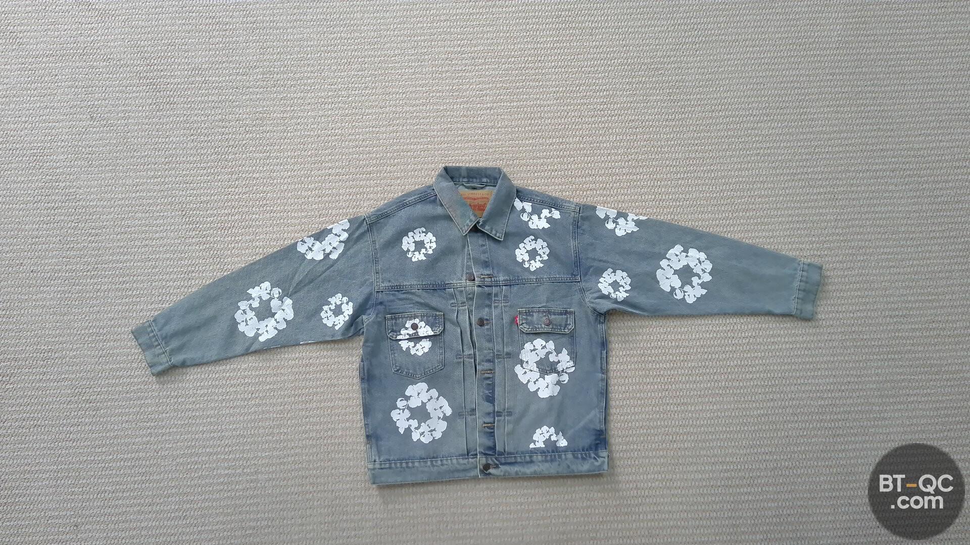 Levi's Denim Jacket with White Floral Print QC