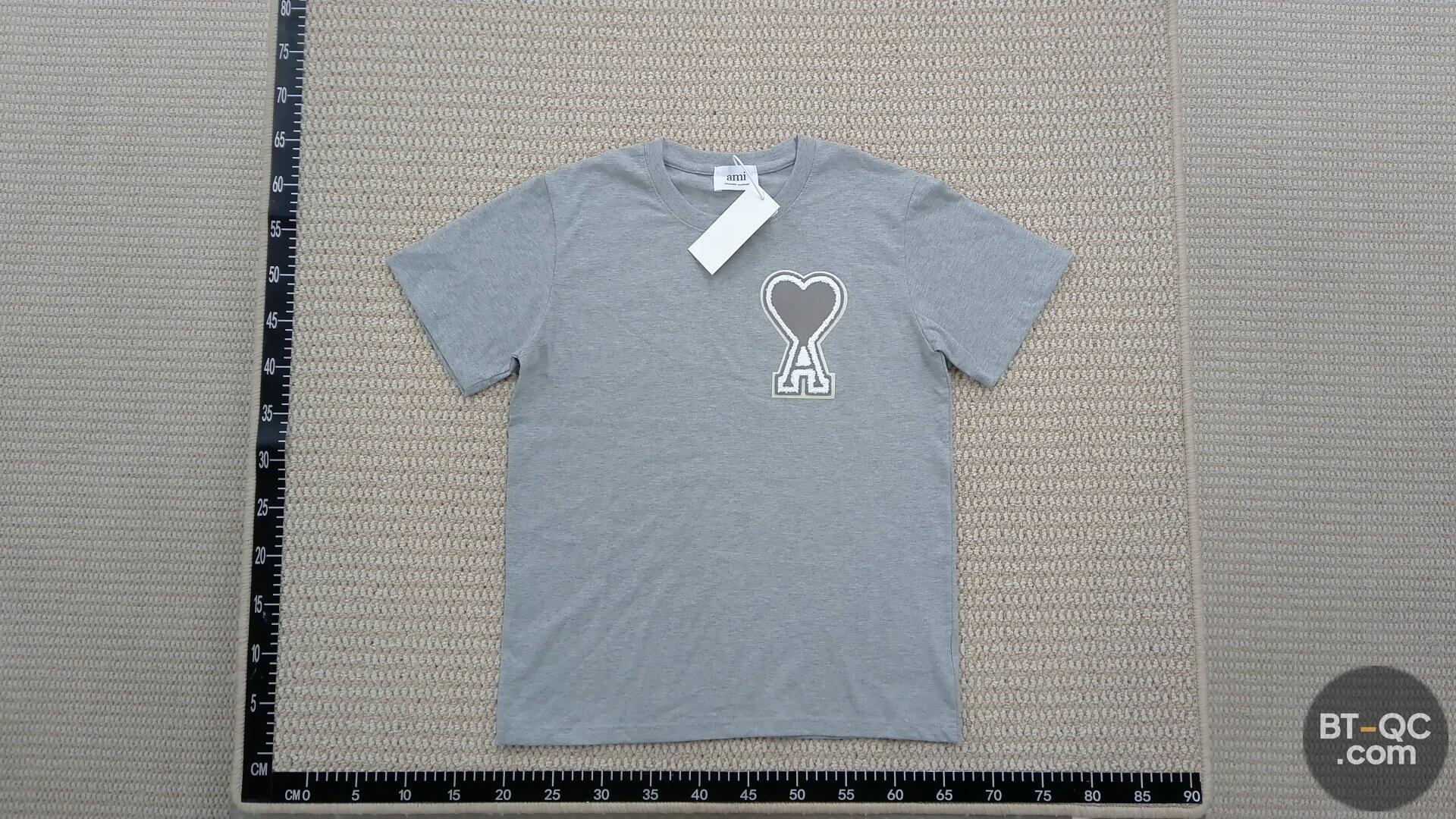 ami alexandre mattiussi Grey T-Shirt QC