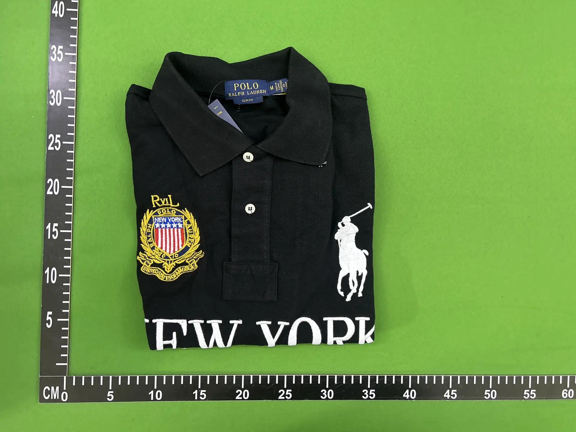 Polo Ralph Lauren Slim Fit Black Polo Shirt