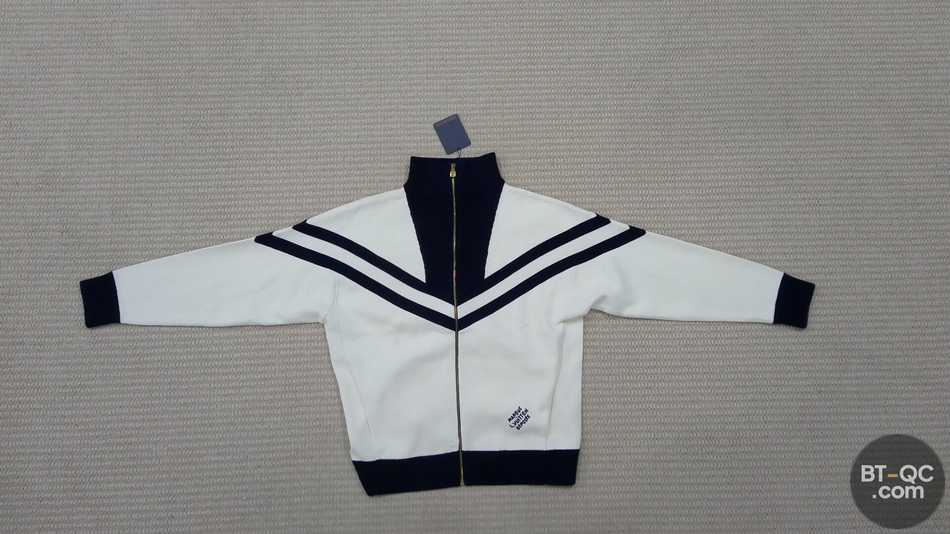 Louis Vuitton White Navy Track Jacket QC