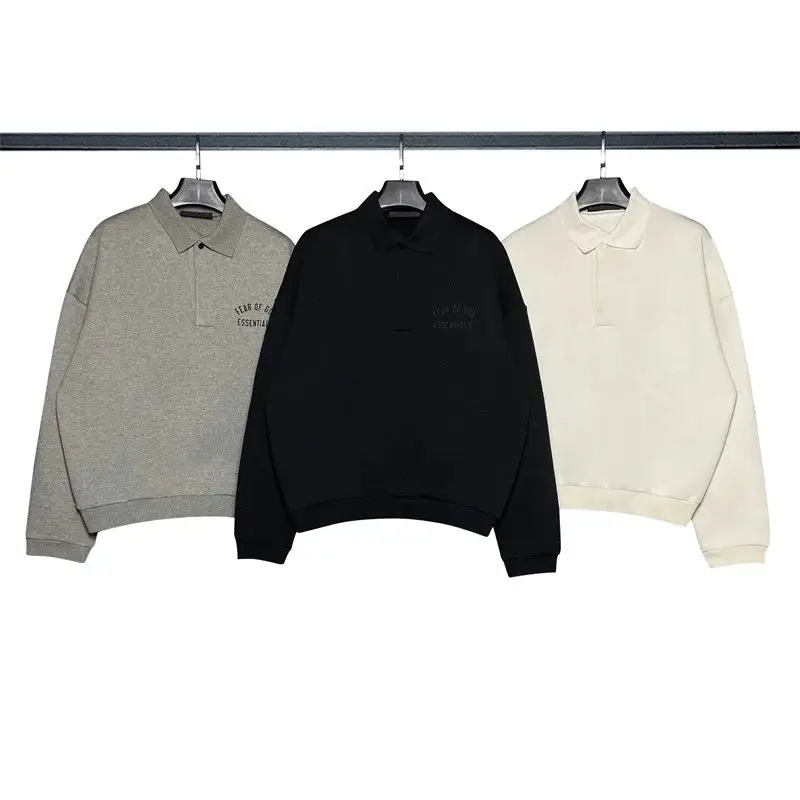 Padded POLO long sleeve men's and women's sweatshirt og