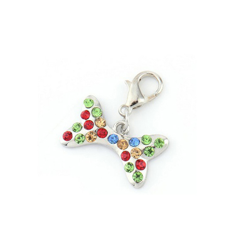 Cross-Border E-Commerce Supply Pet Collar Pendant Jewelry Diamond Dog Bone Dog Tag Hanging Creative Small Gift