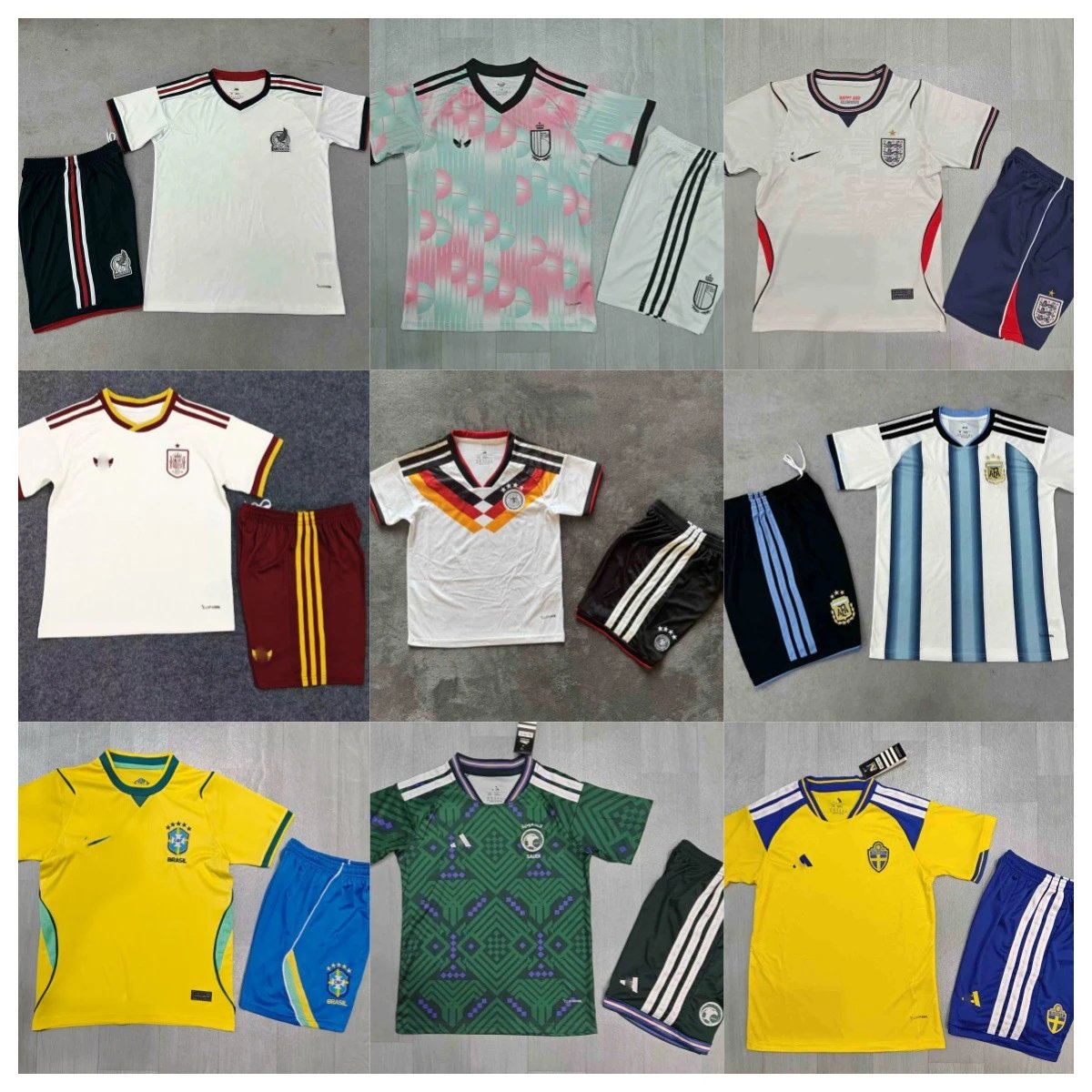 西班牙德国阿根廷巴西法国足球服