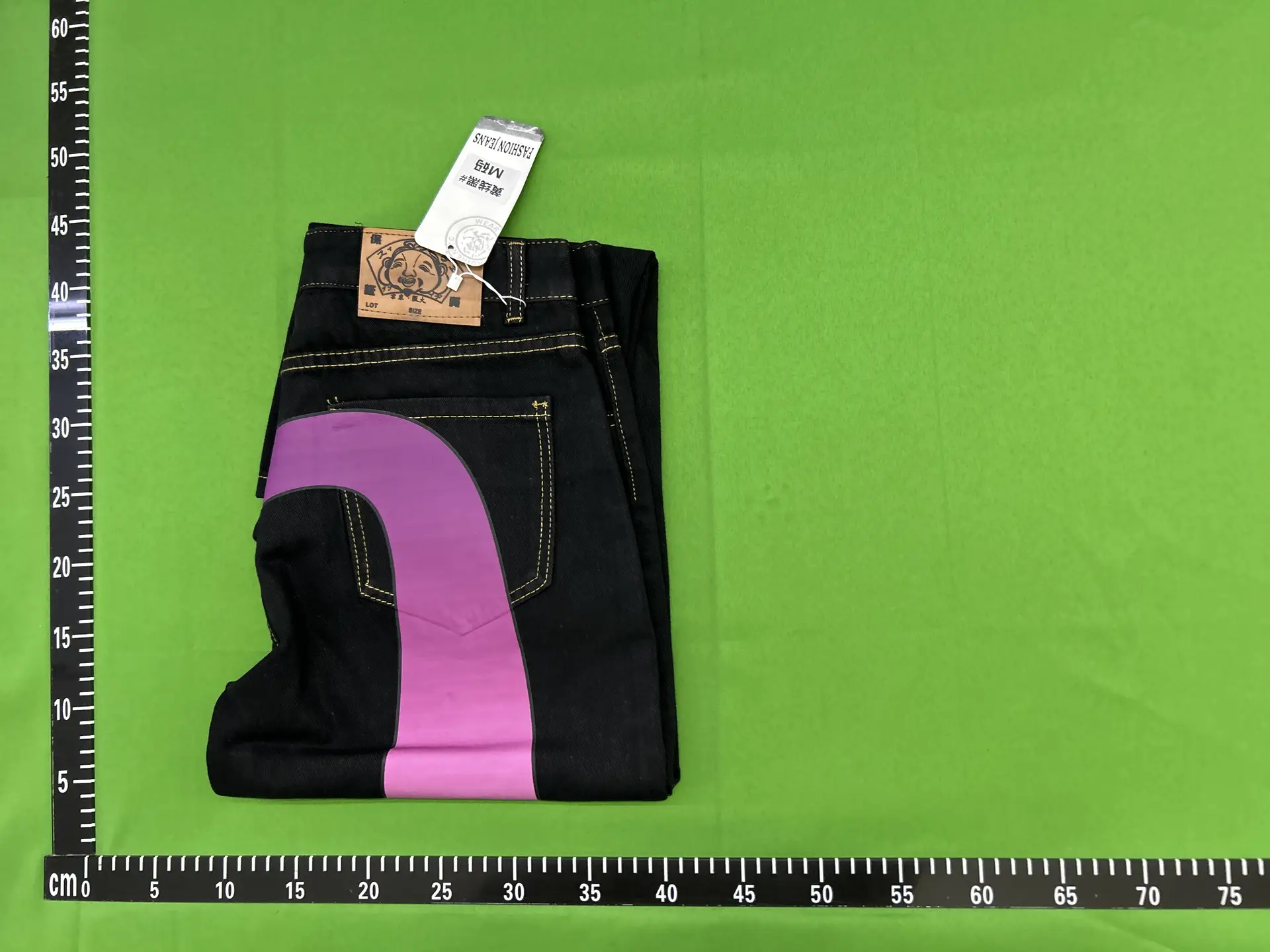 Fashion Jeans Black Pink