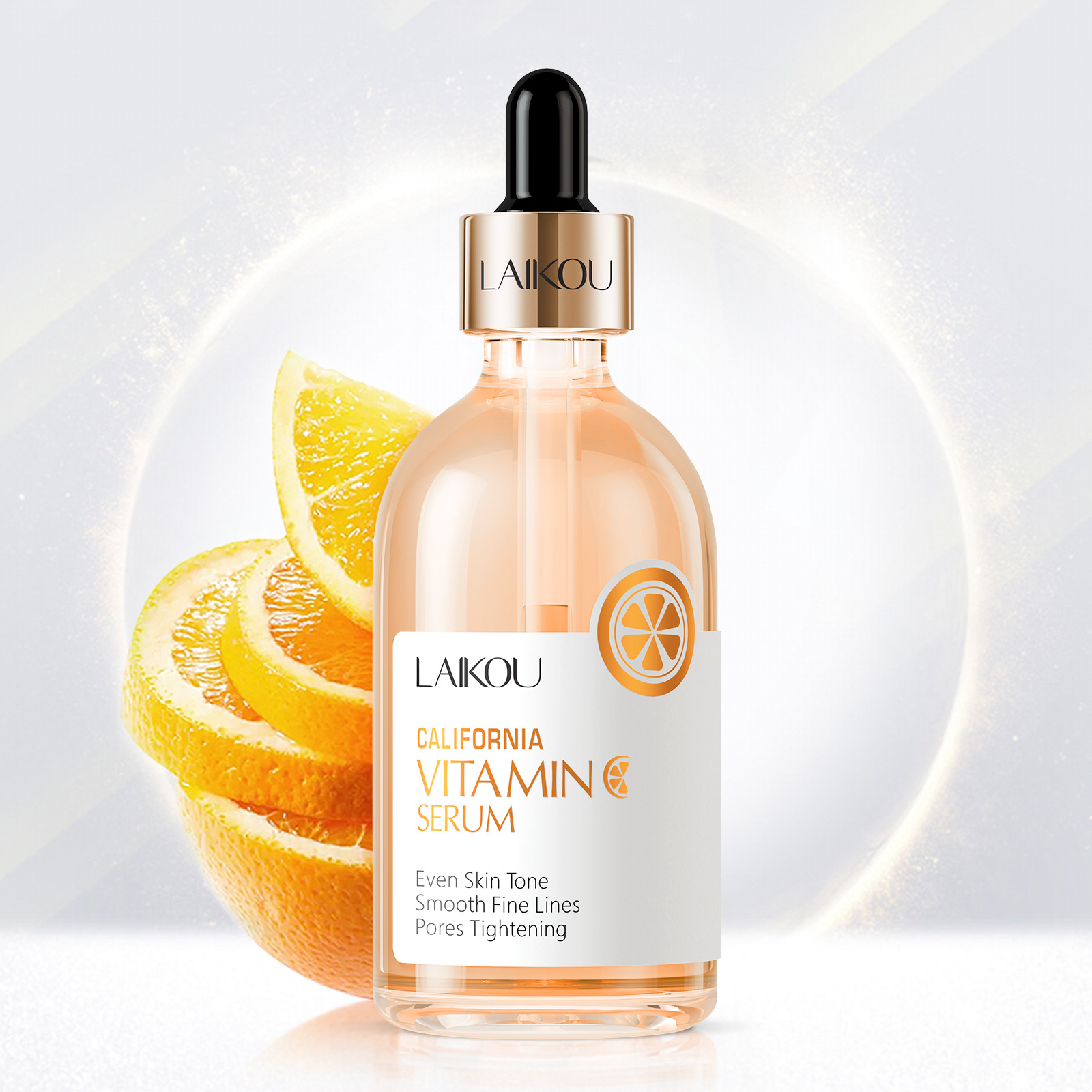 Cross-Border Supply Laikou Vitamin C Essence 100ml Hydrating, Moisturizing and Brightening Skin Care Products Manufacturer