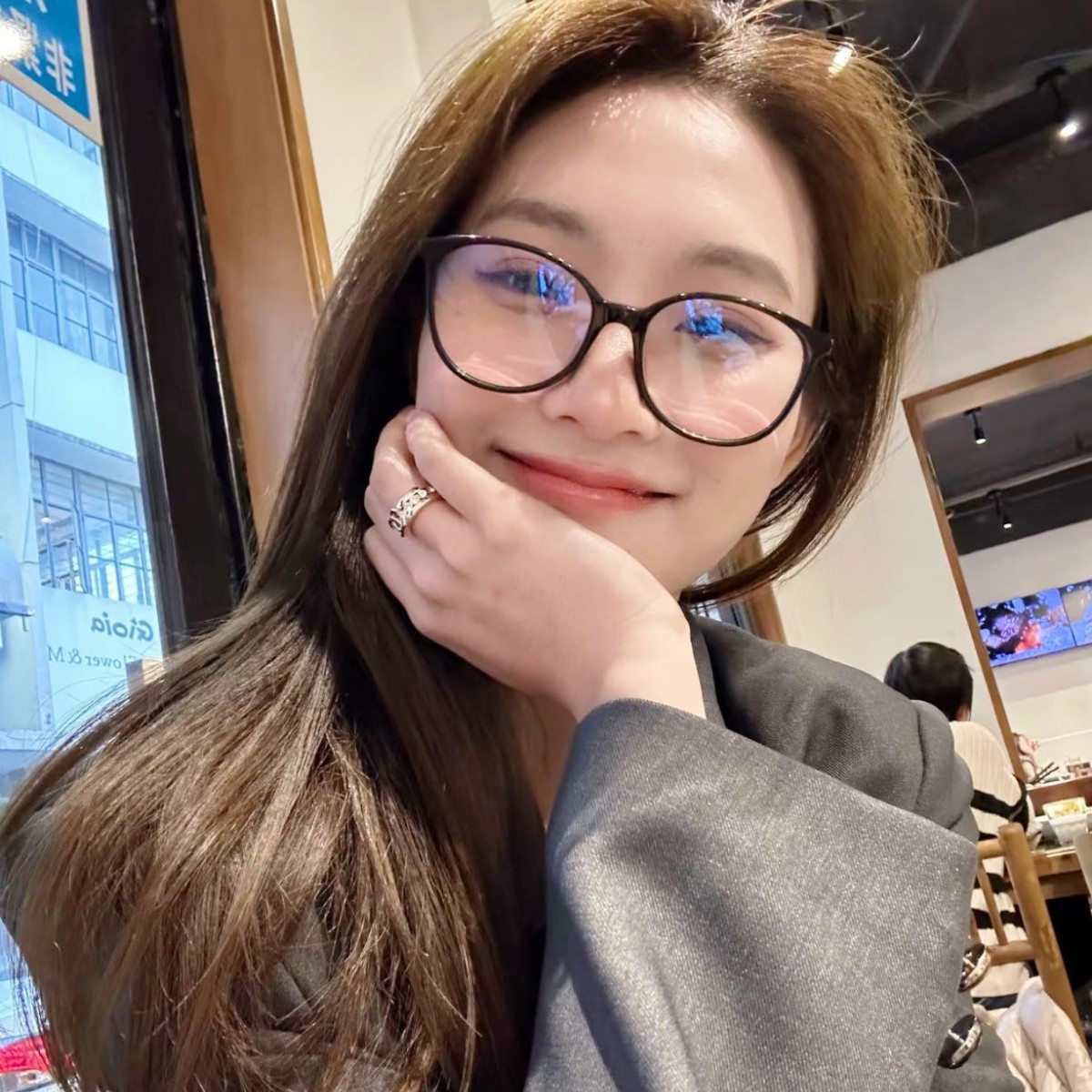 Xiaoxiang Ch3412 Large Frame Glasses with a High-End Feel, Suitable for a Natural Look, Available with Prescription Lenses for Men and Women Bc-3412