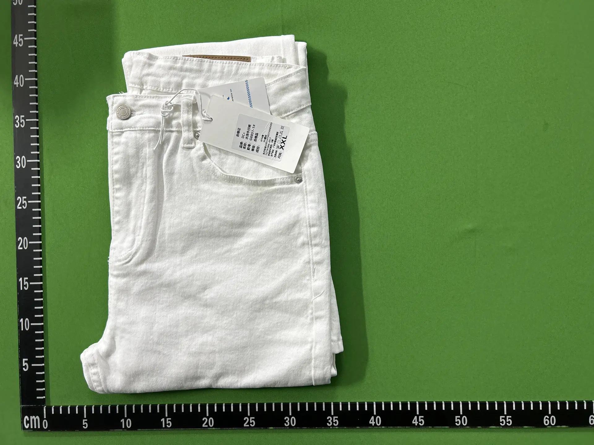 American 517 high street white micro flared jeans for men