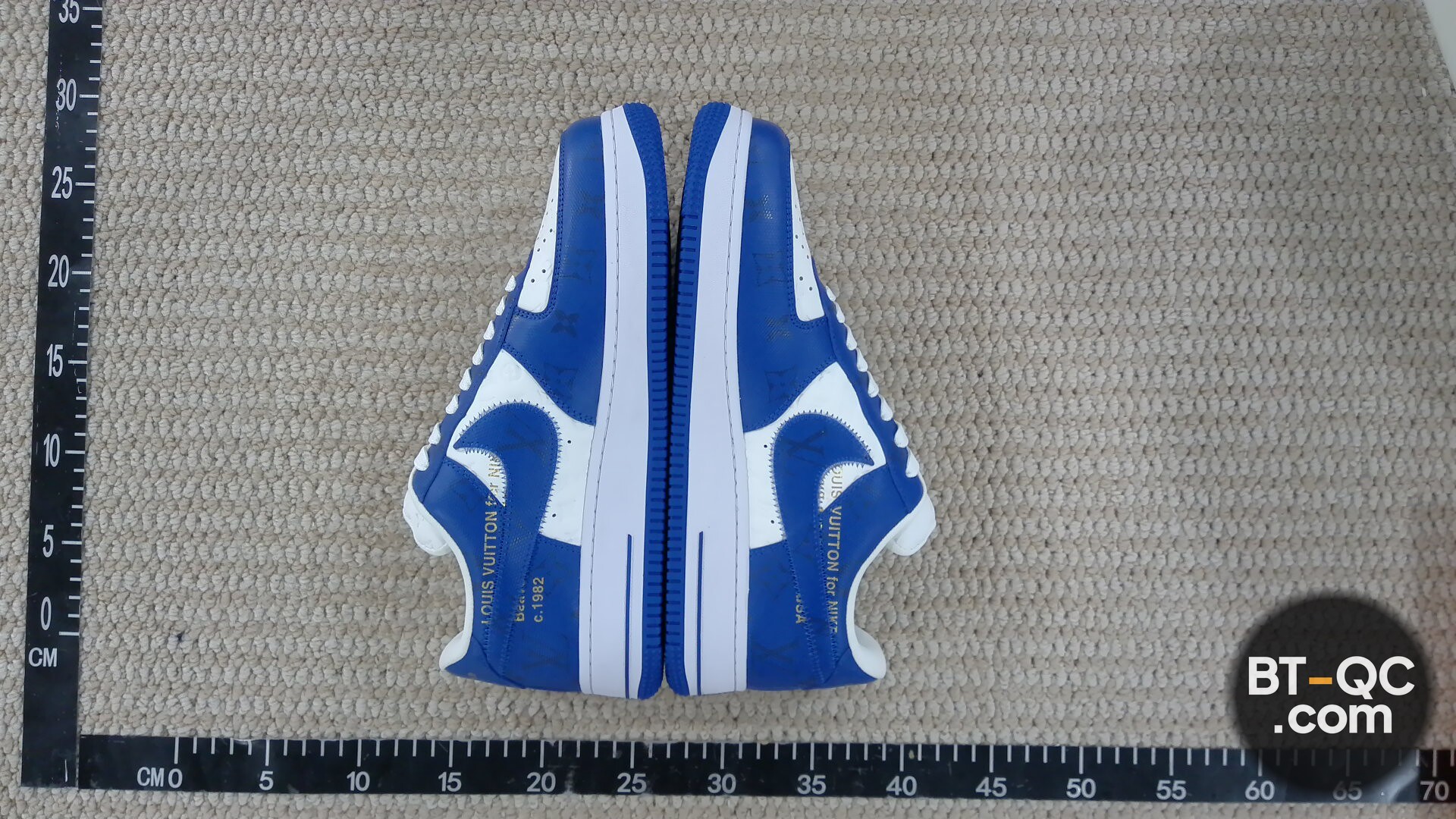 Louis Vuitton x Nike Air Force 1 Blue White QC