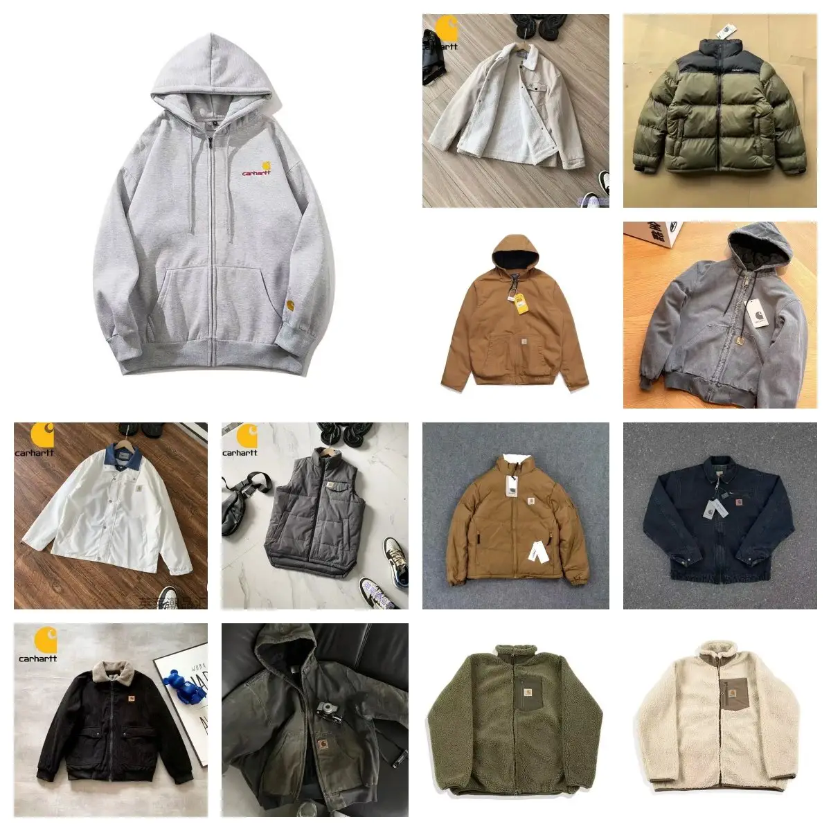 ZX-1 fall and winter the most trendy American style do old sweatshirt hooded sweatshirt jacket denim jacket cotton jacket down jacket (TOP quality)