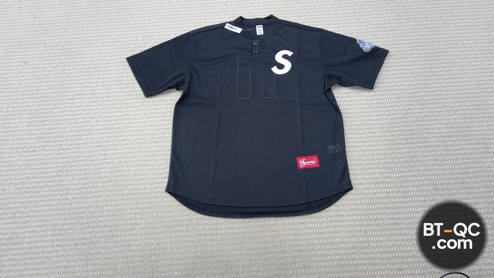 Supreme Baseball Jersey Black QC
