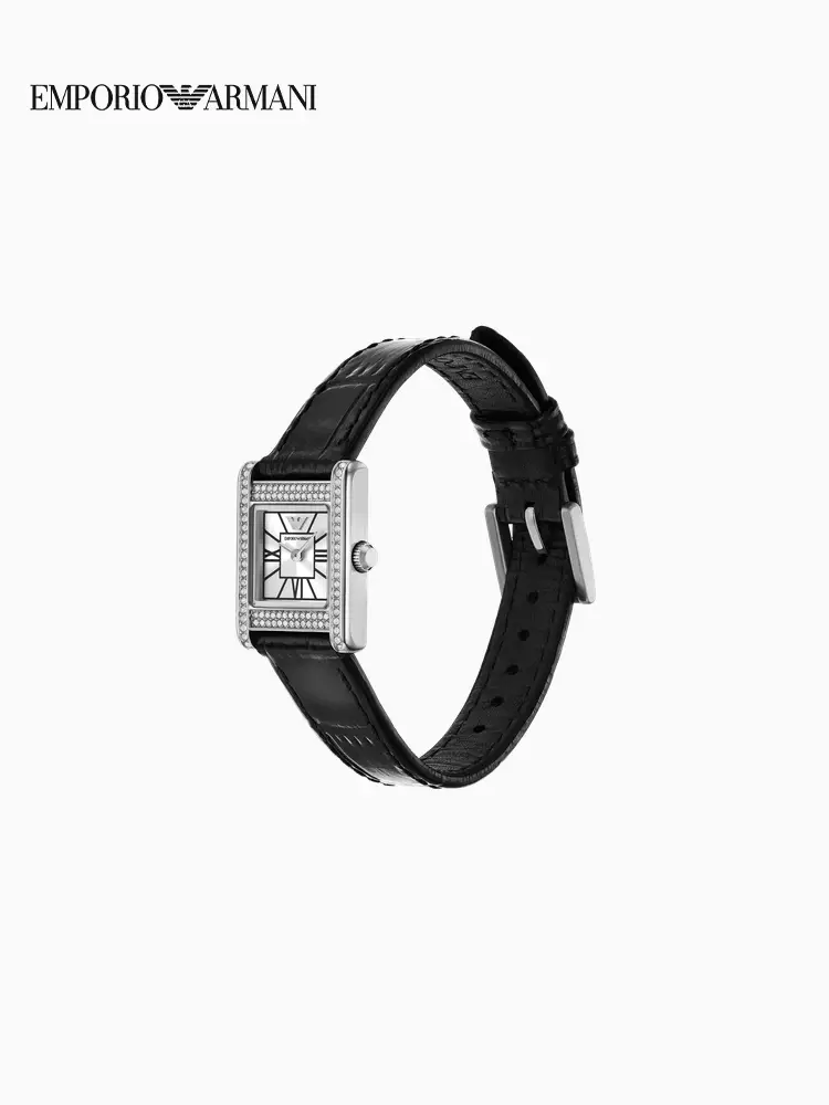 Emporio Armani/Armani 25 Spring New arrival Women's Watch Leather Wristband Square Quartz Watch