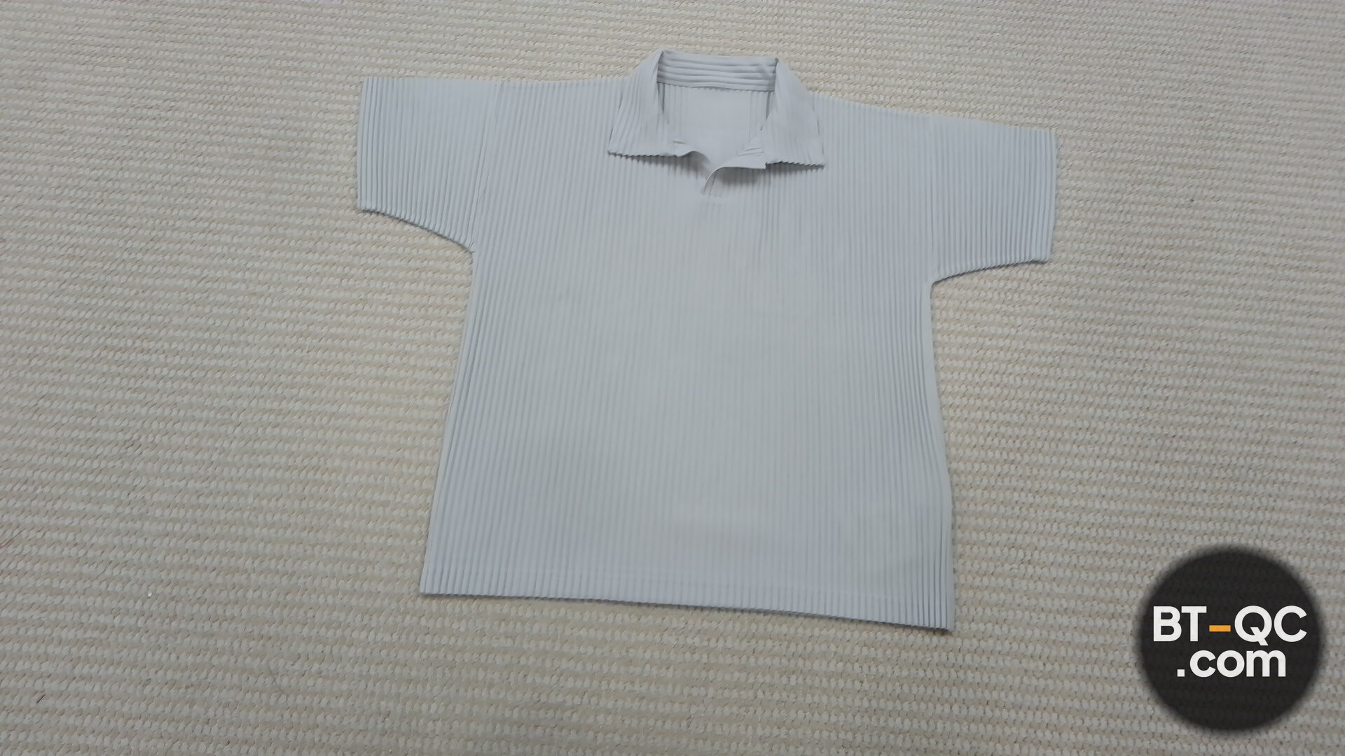 Homme Plisse Issey Miyake Pleated Polo Shirt QC