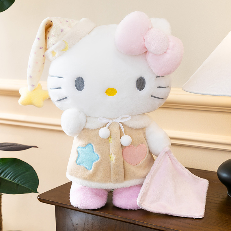 New Style Pajamas Kt Plush Doll Cute Sleeping Pillow Girls Bed Nap Cushion Cartoon Doll Wholesale