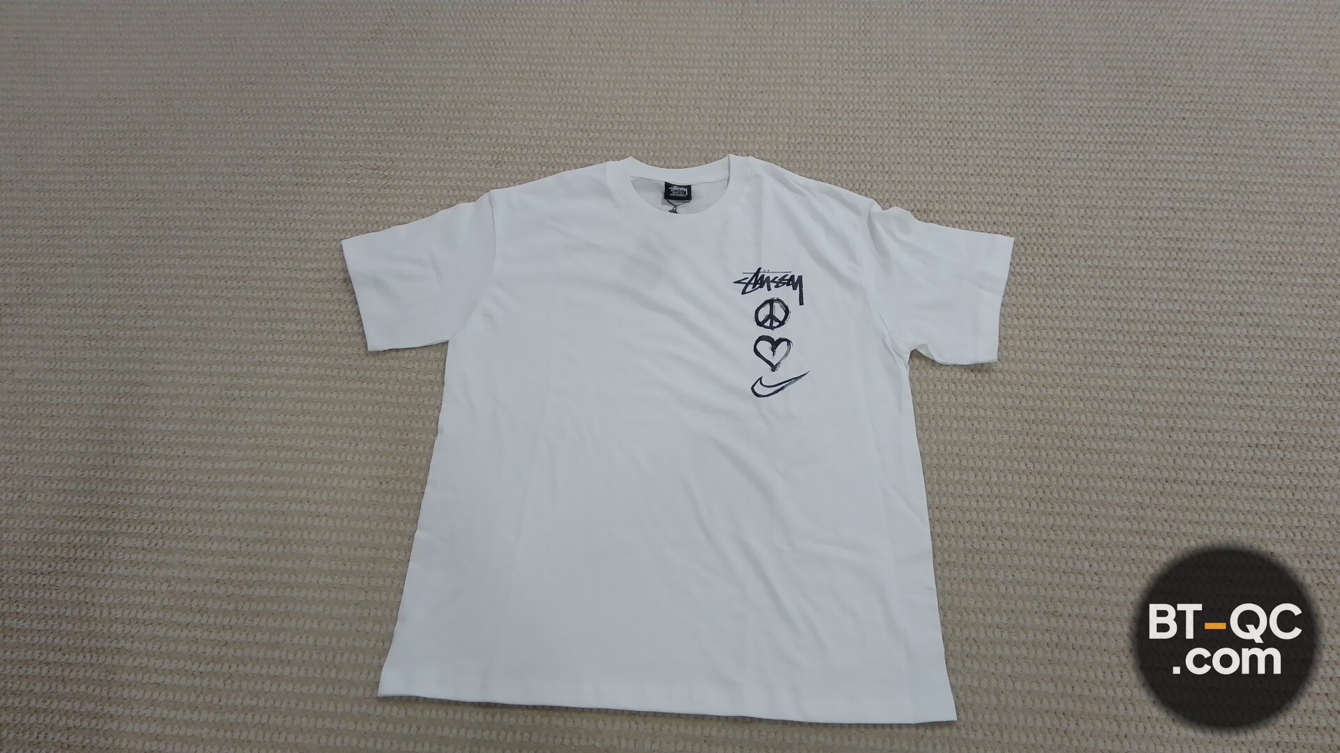 Stussy x Nike White T-Shirt QC