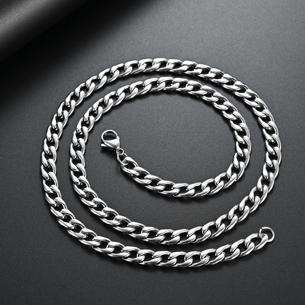 ins Harajuku Cold Neutral Wear Style NK Necklace Artistic Trendy Men and Women Hip Hop Rap Street Style Personality Single Chain