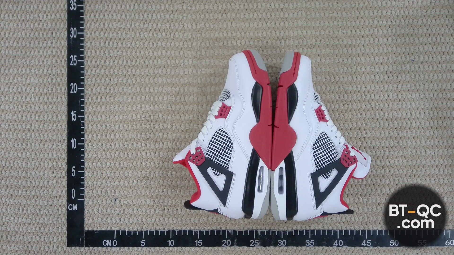Nike Air Jordan 4 White Red Black Sneakers QC