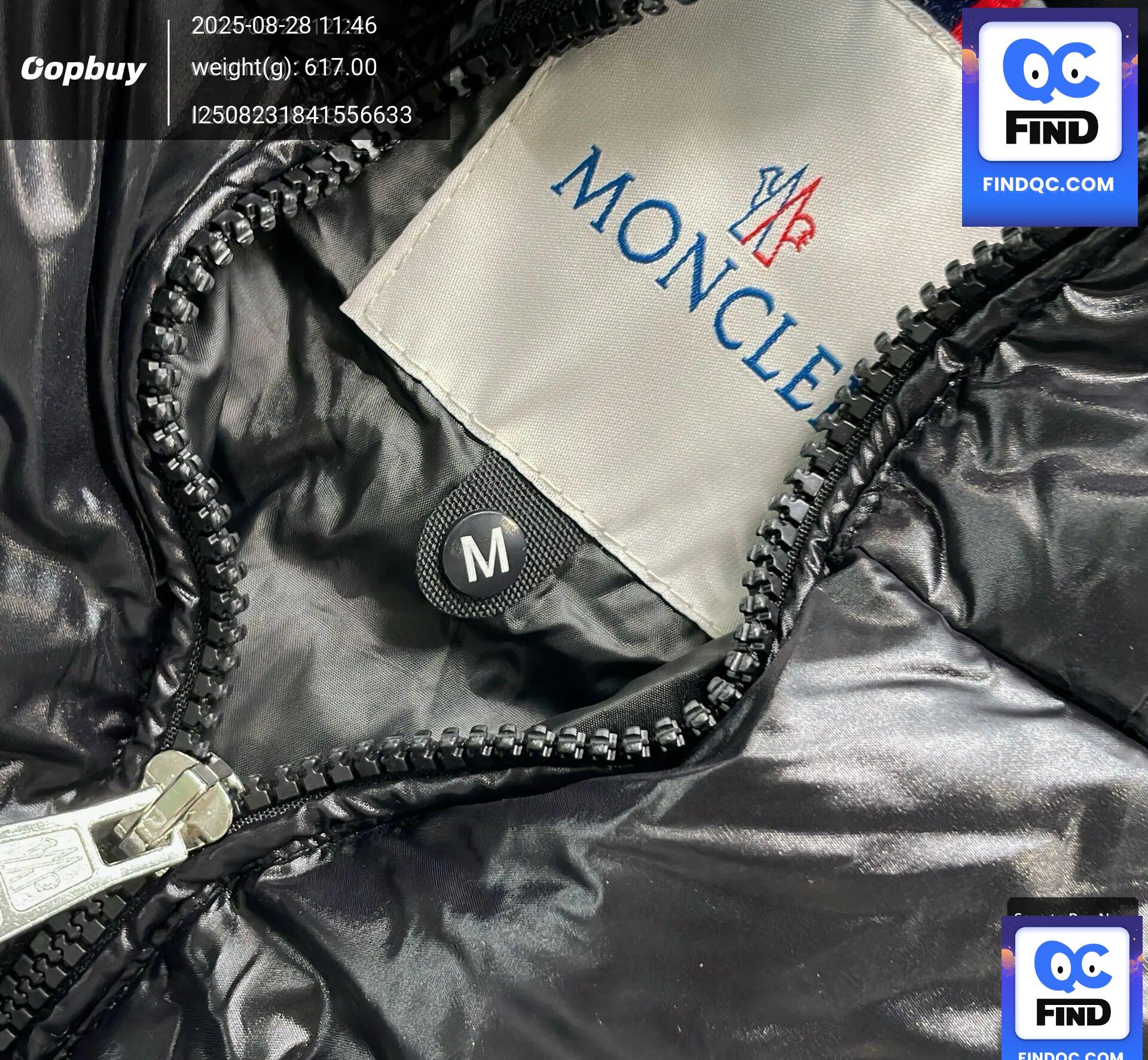 Moncler Black Puffer Jacket QC