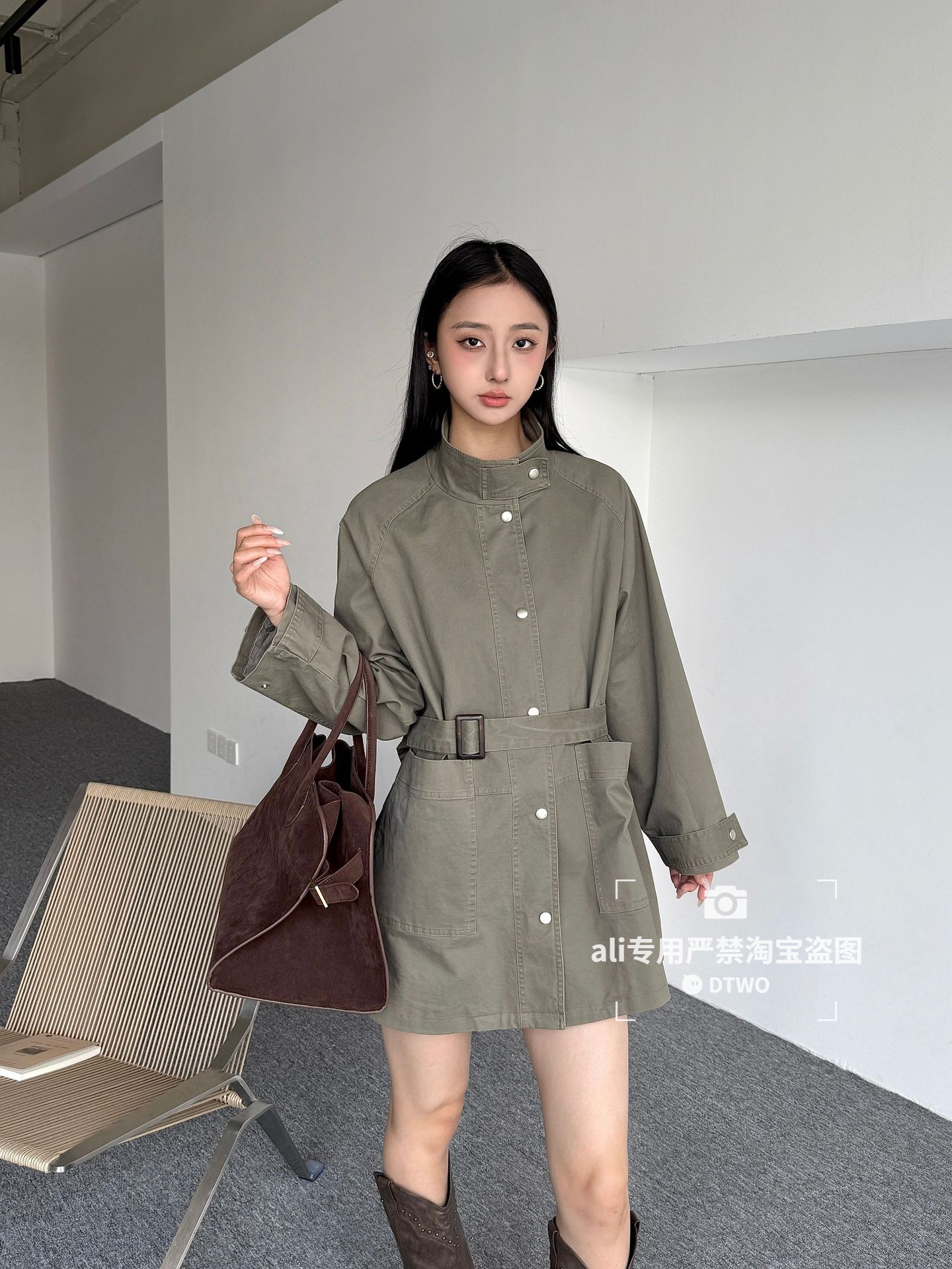 Dtwo Spring and Summer New Original Design Women's Wholesale Trench Coat 6117175