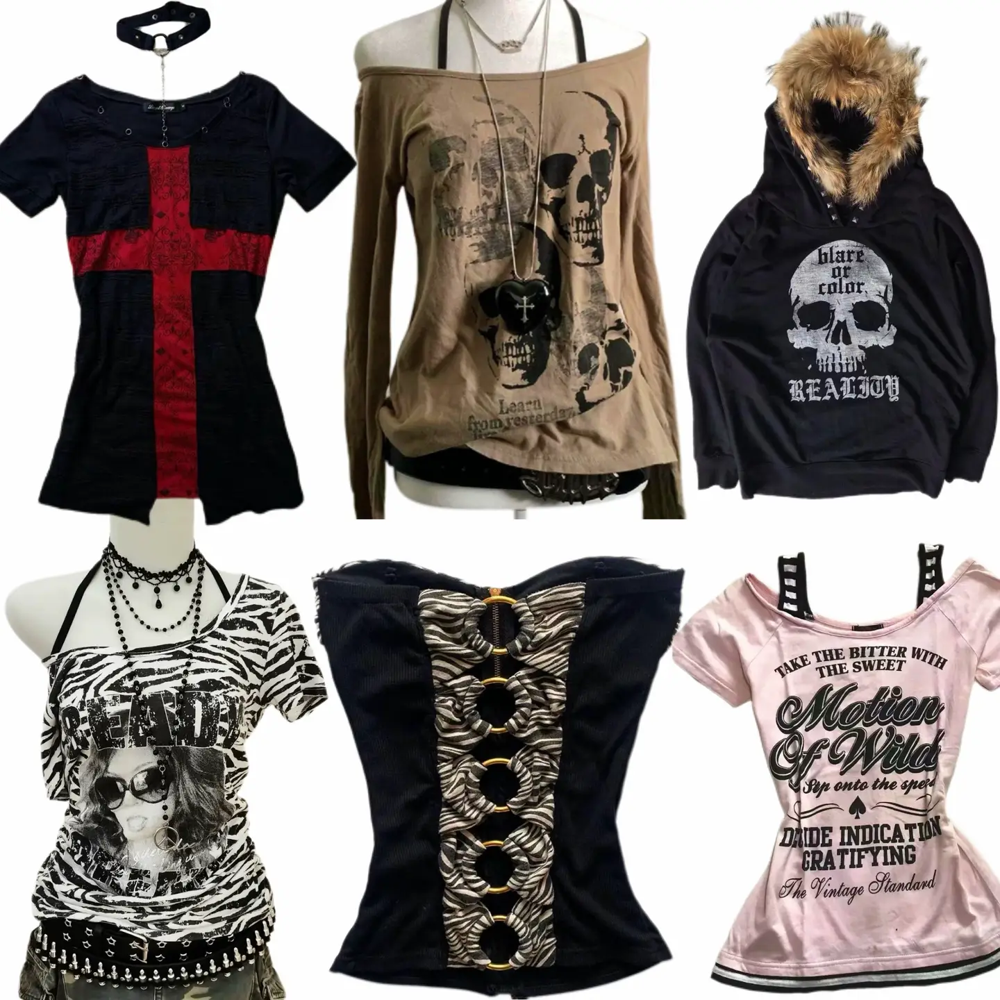 [Cross-Border Special Offer] Foreign Trade Subculture Niche Millennial Retro Leopard Print Casual Y2K Hot Girl Tops Collection for Women